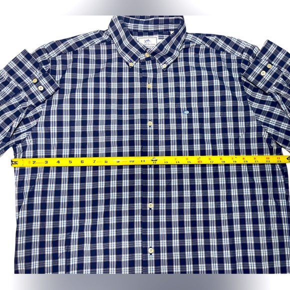 Southern Tide men’s size Large blue plaid long sleeve button down shirt 💙 - Picture 4 of 6